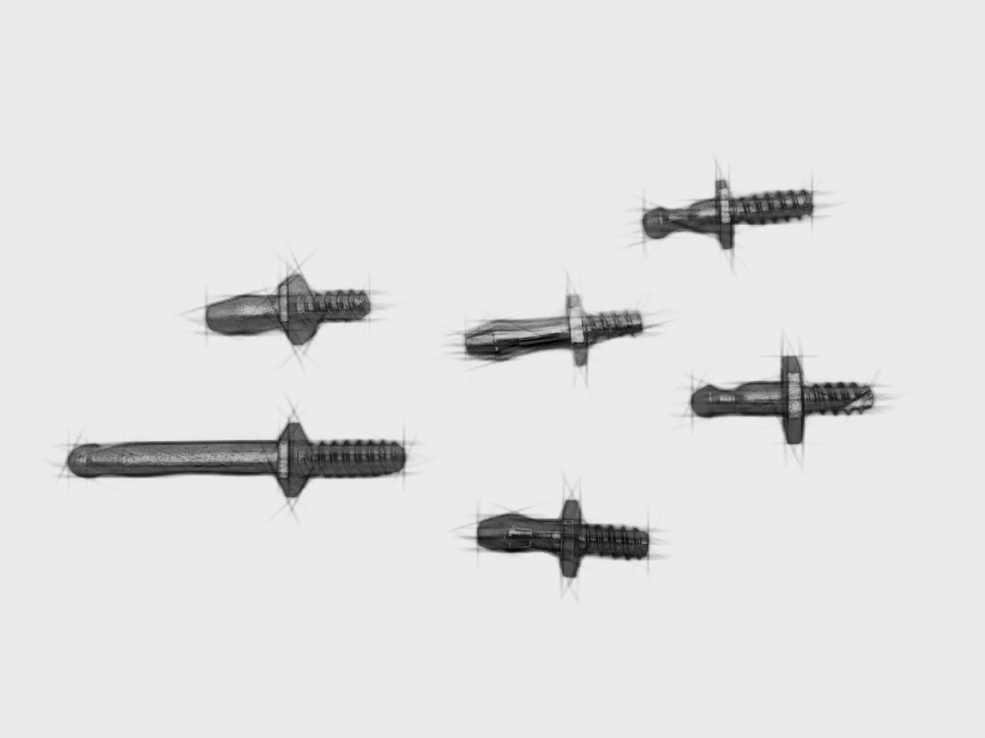 Special-shaped fixing bolts for headlights