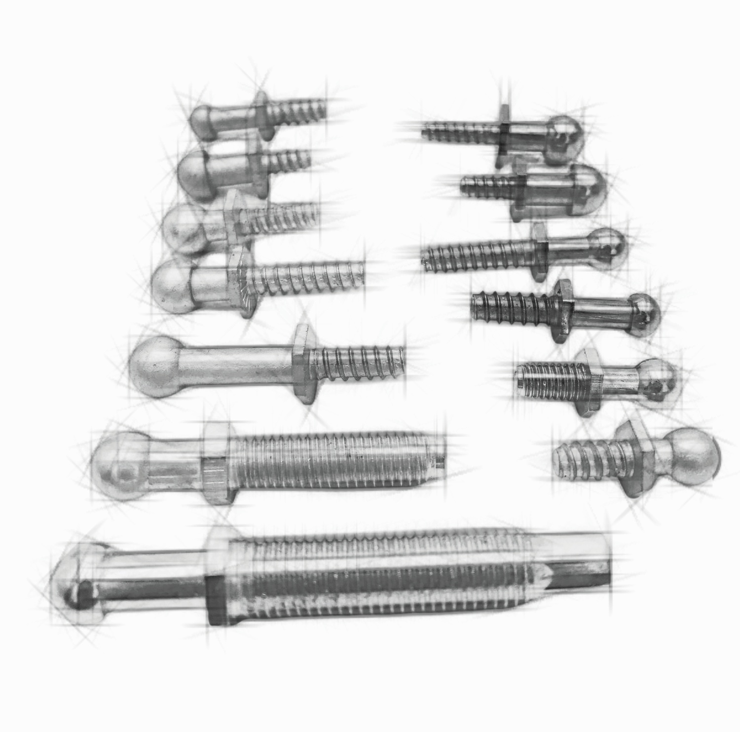 Lighting ball head screw