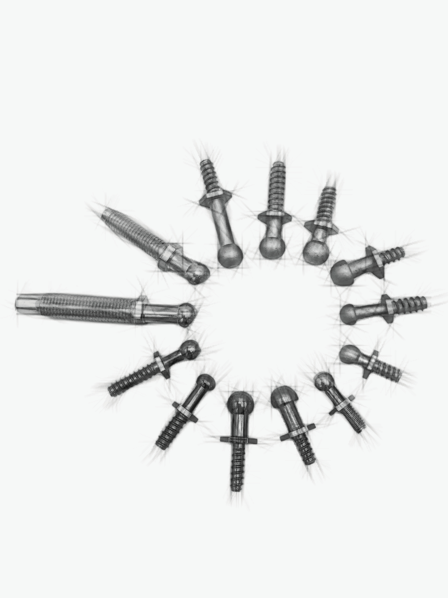Lighting ball head screw