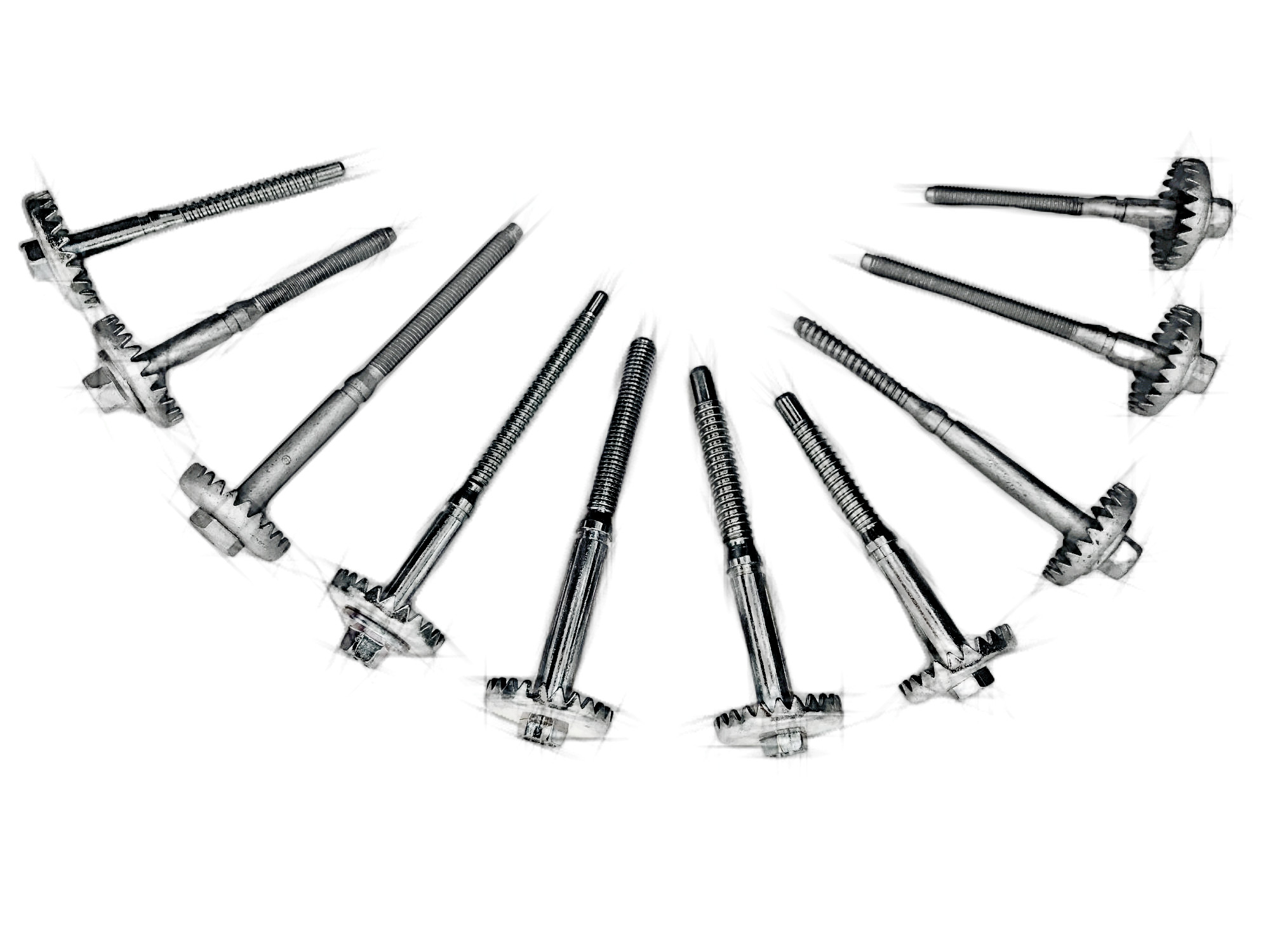 Headlight crankshaft dimming adjustment screw