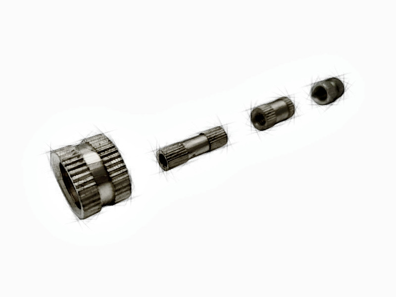 Brass inserts for headlights