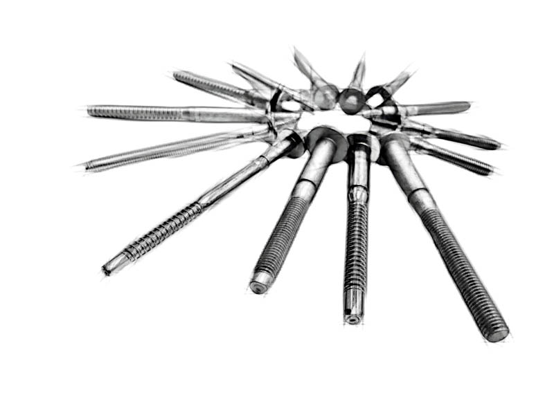 Car headlight adjustment screw