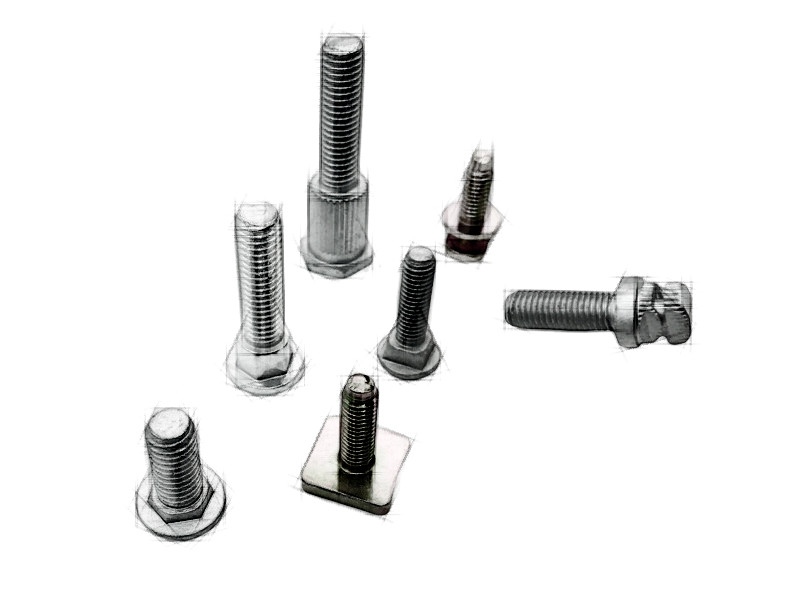 Special-shaped fixing bolts for car headlights