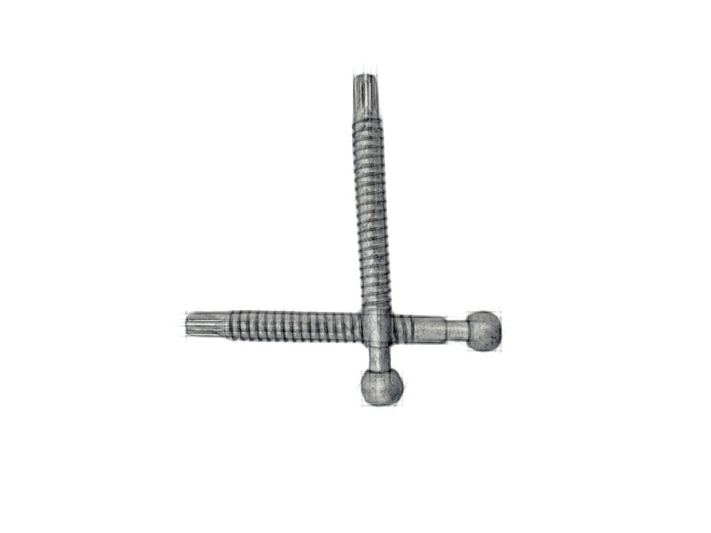 Car headlight ball head adjustment screw