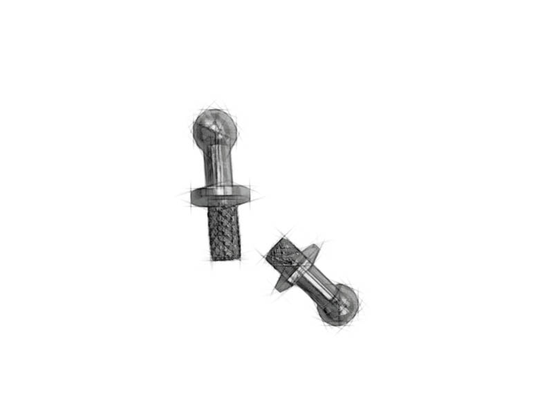 Automotive Lighting System Ball Head Embedded Bolts