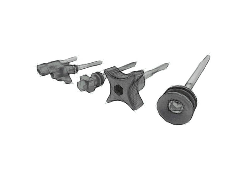 Headlight dimming screw