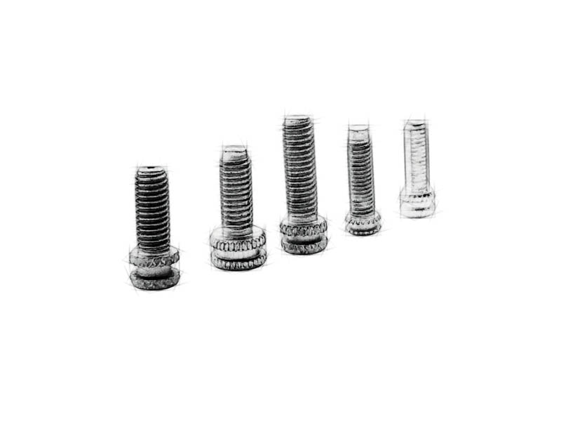 Car headlight pre-embedded fixing bolts