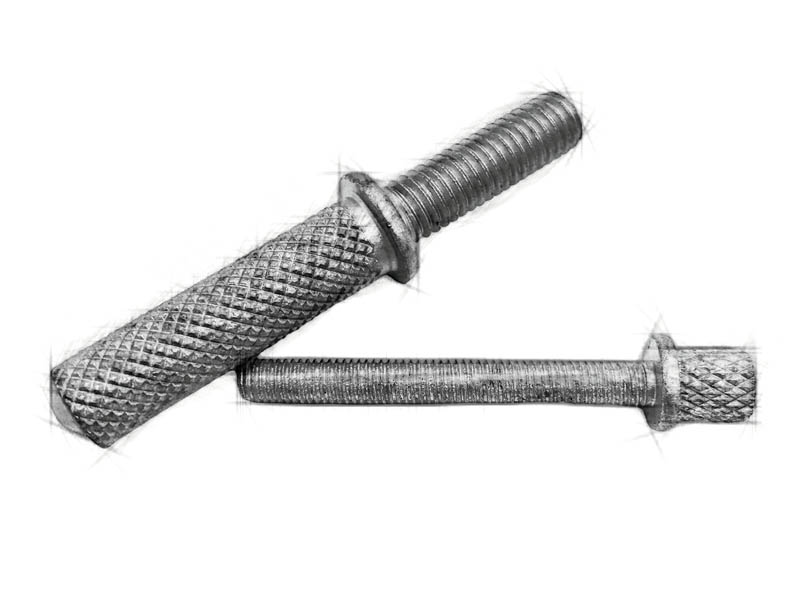 Pre-embedded fixing bolts for car lights