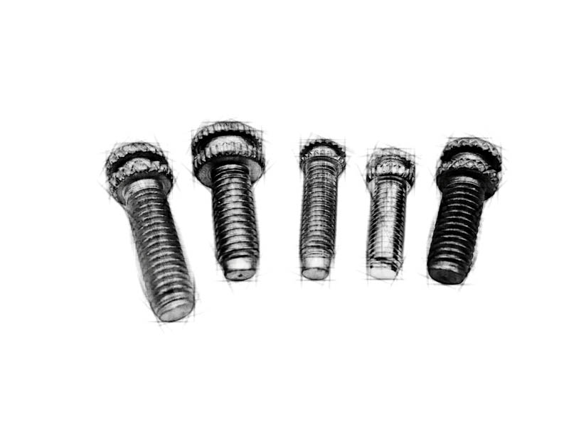 Car headlight pre-embedded fixing bolts