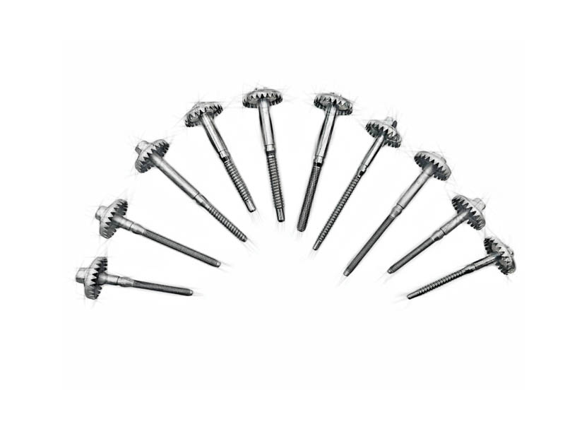 Headlight crankshaft dimming adjustment screw