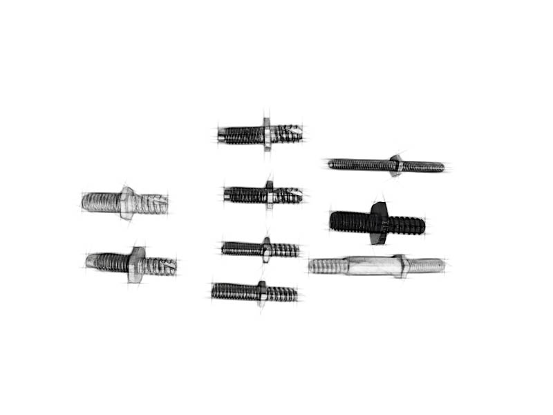 Car headlight fixing stud bolts